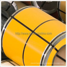 Bobinas de acero galvanizado PPGI amarillo de colza